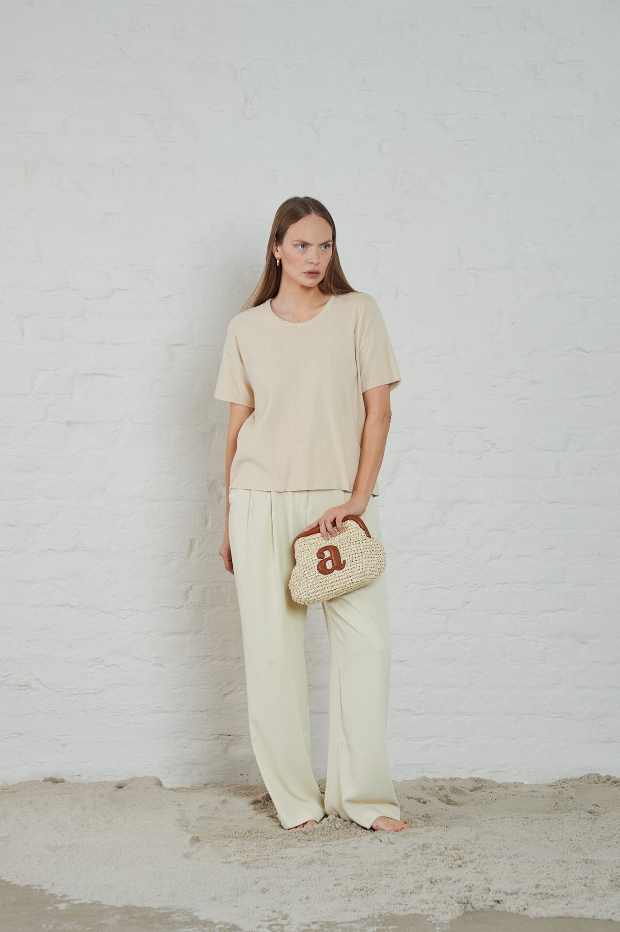 ArnieSays: Raffia Clutch Ecru Tilbehør