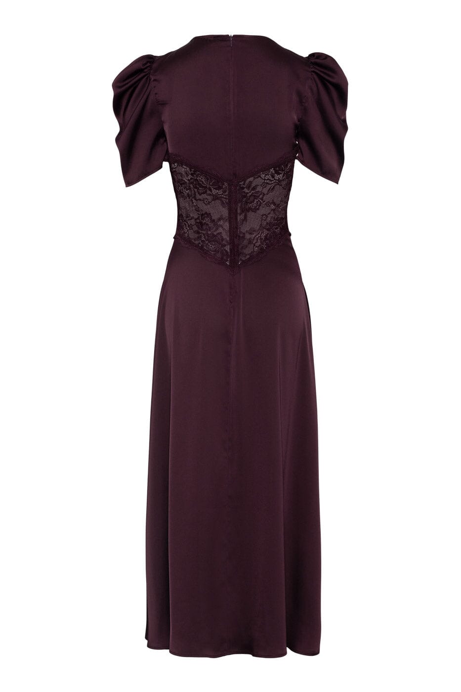 Love Lolina Francis Lace Midi Dress Burgundy Kjole