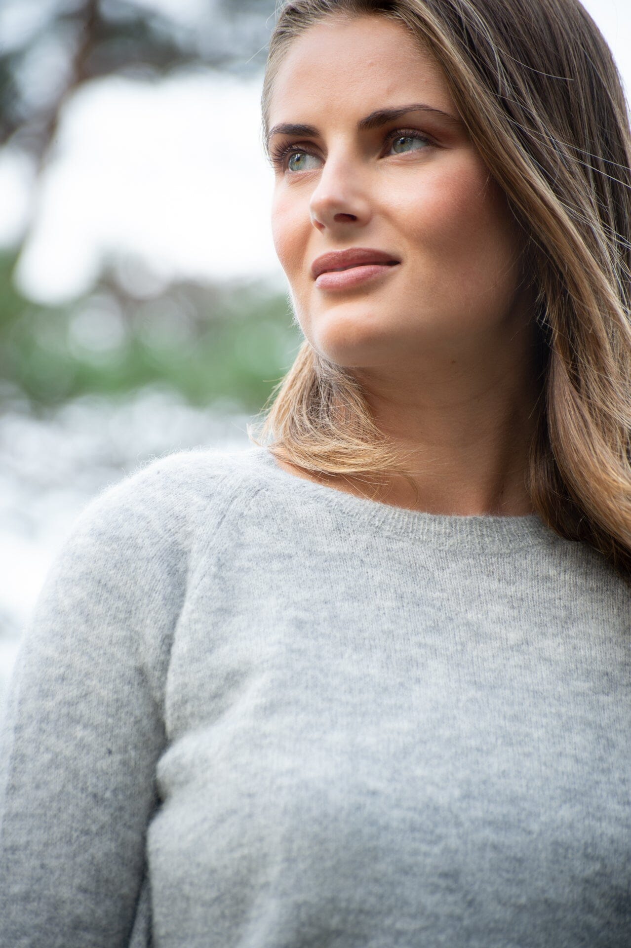 ArnieSays: Fiona Lt Grey Melange Genser