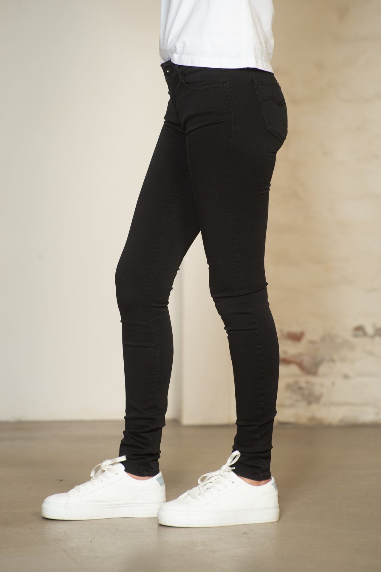 Replay Dame Luz Black Bukse