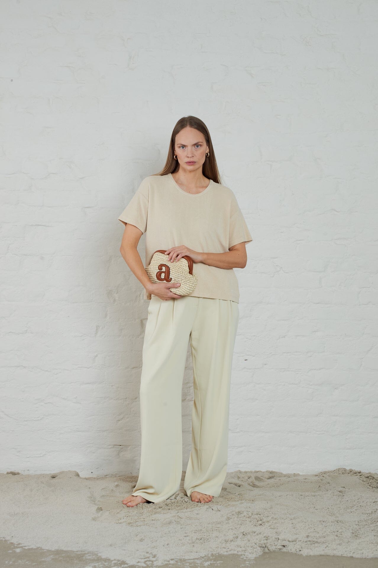 ArnieSays: Raffia Clutch Ecru Tilbehør