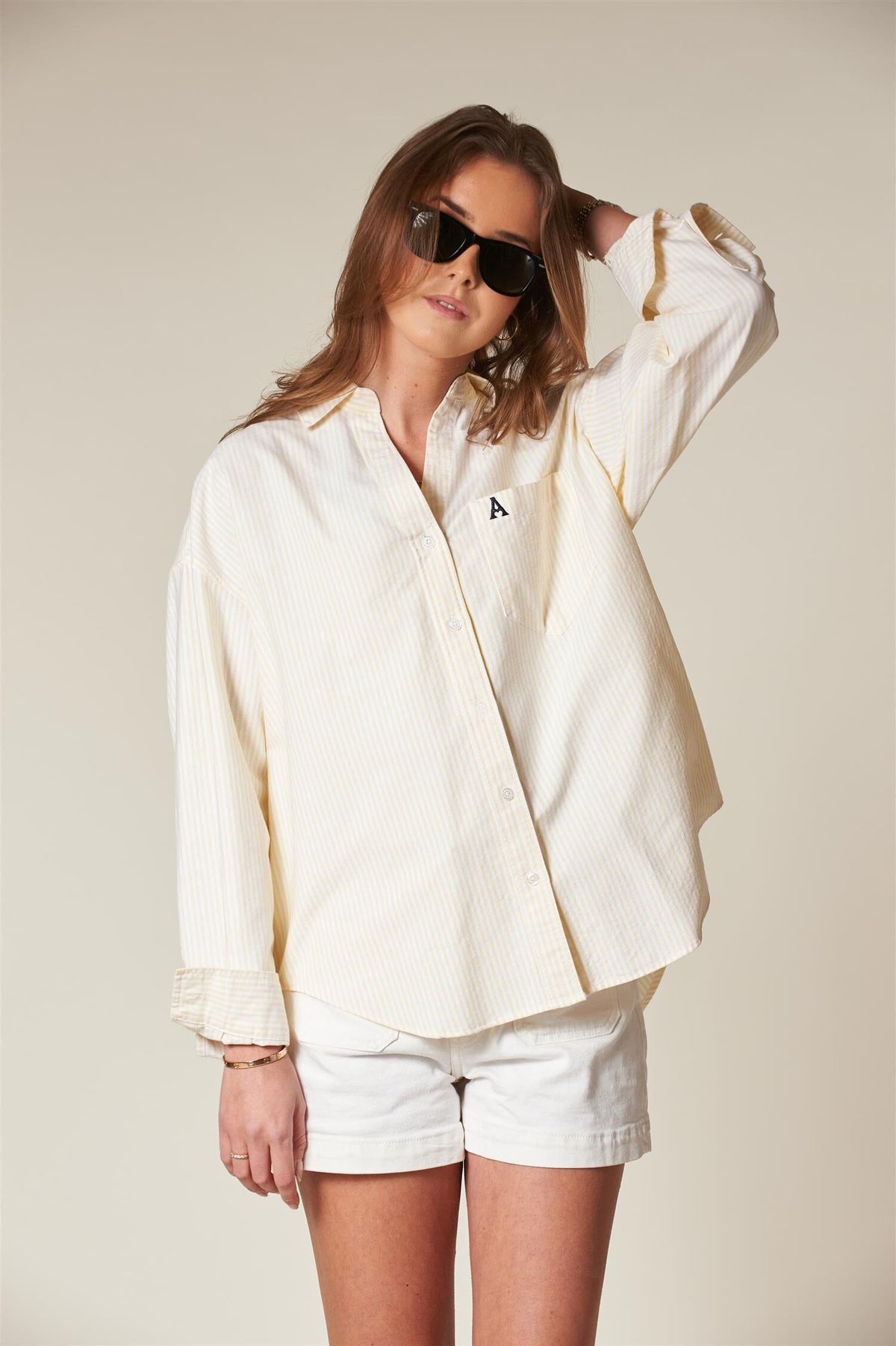 ArnieSays: VENICE Oxford Classic Stripe Yellow Stripe Skjorte