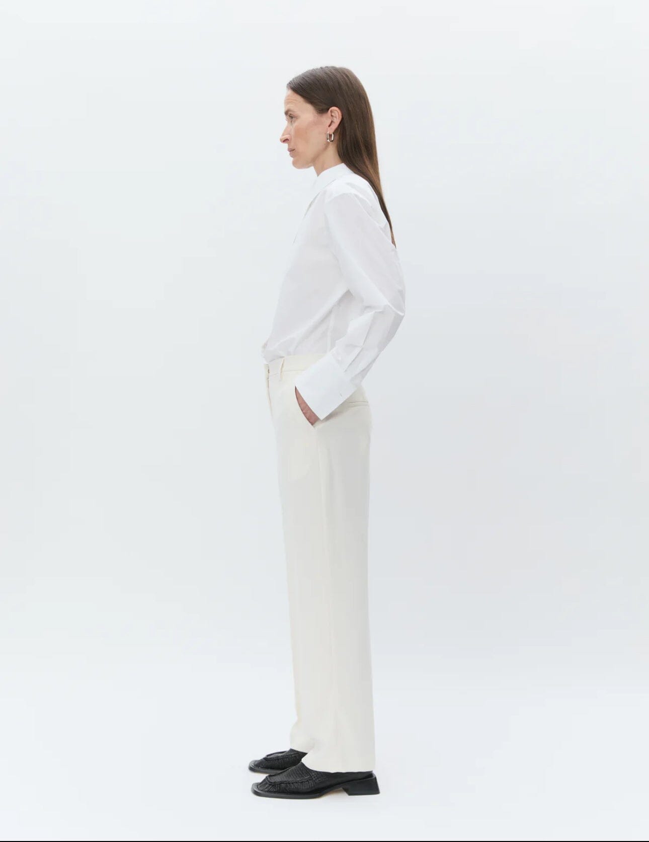 DAY Birger ét Mikkelsen Classic Lady - Classic Gabardine Ivory Shade Bukse