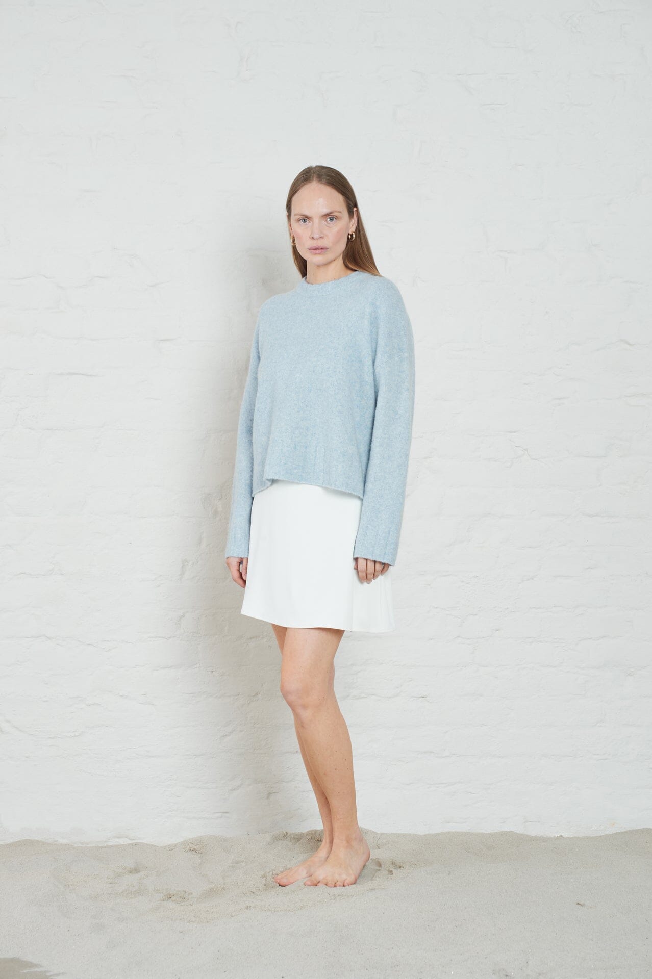 ArnieSays: Ellie Lt Blue Melange Genser