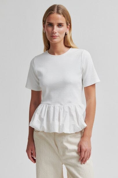 Second Female Nulana Balloon Tee White Topp