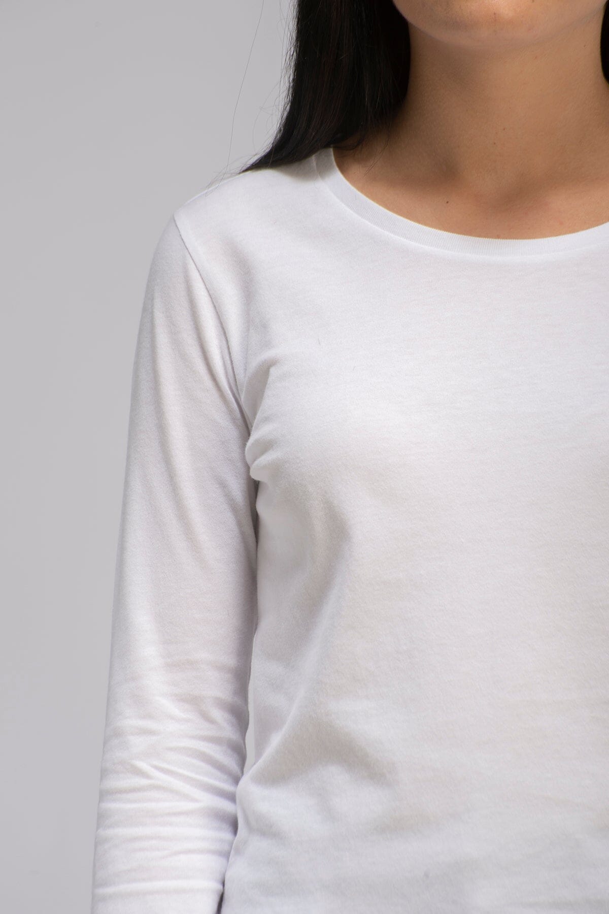 Majestic Filatures Deluxe Cotton Long-Sleeve White T-shirt