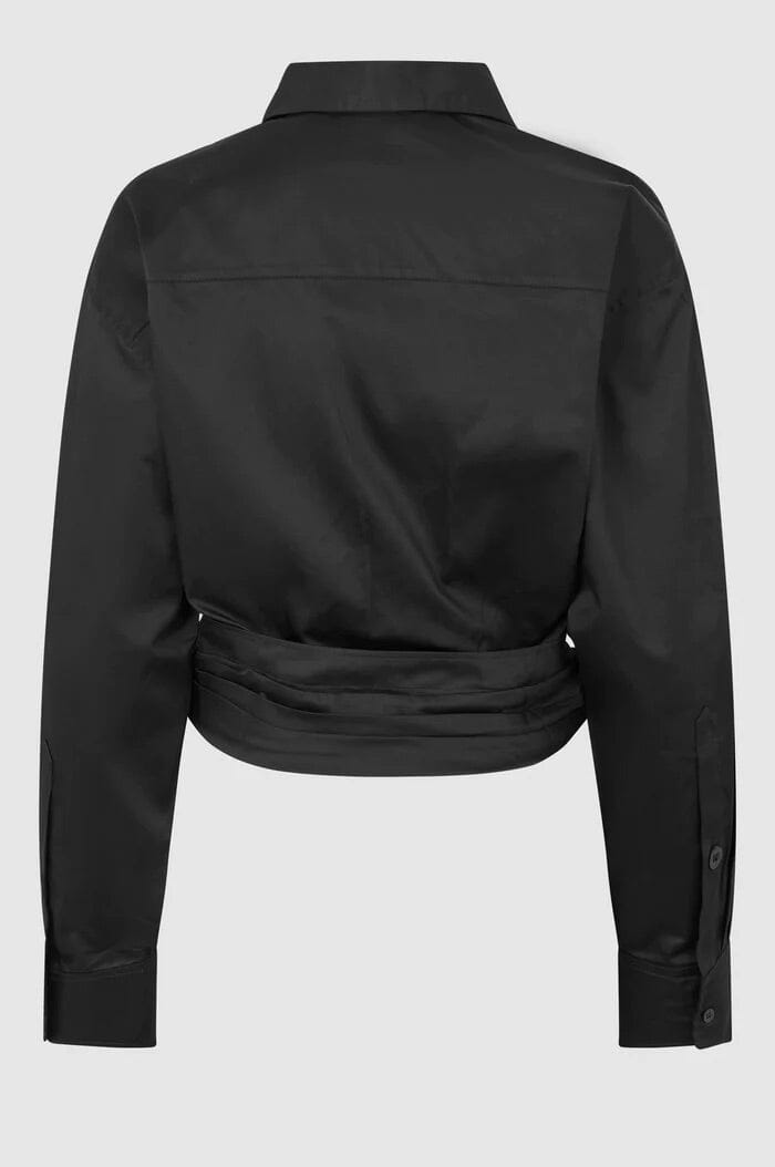 Second Female Closa Wrap Shirt Black Skjorte