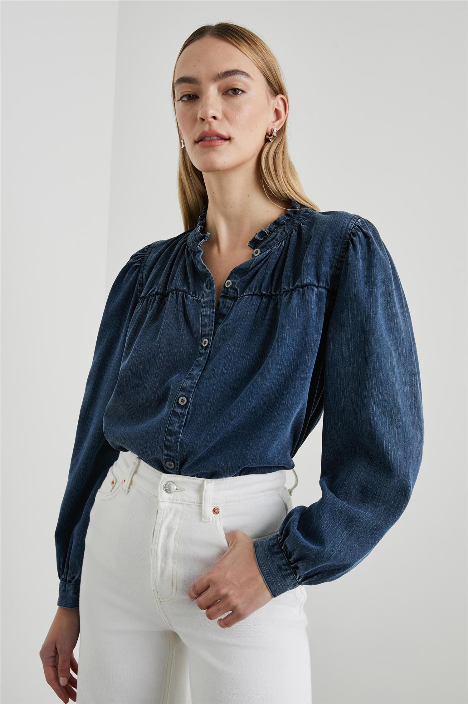 Rails Camille Dark Vintage Wash Skjorte