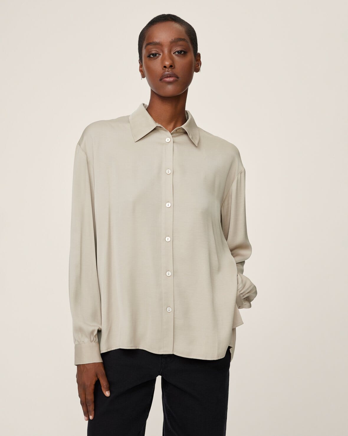Moss Copenhagen Nanella Maluca Shirt Trench Coat Skjorte