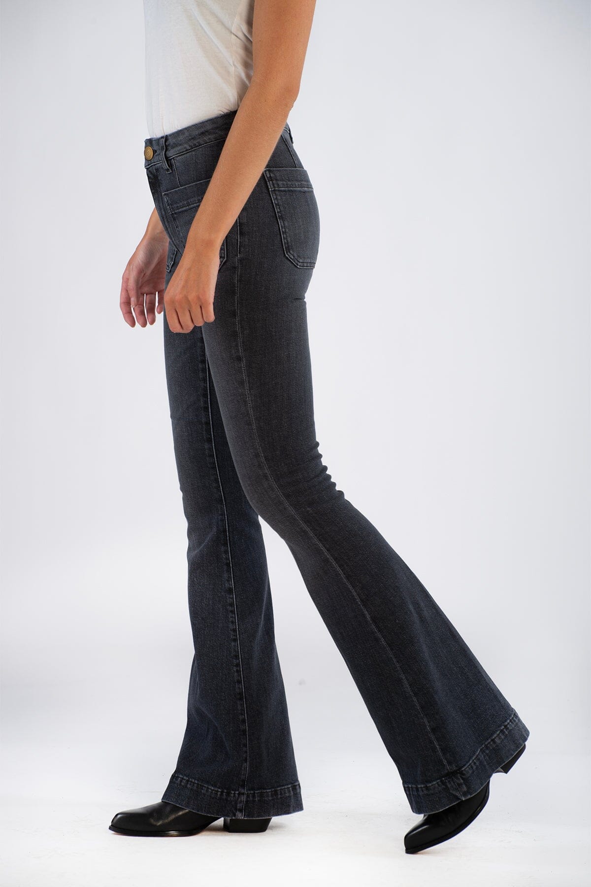 Seafarer Delphine Black Denim Bukse