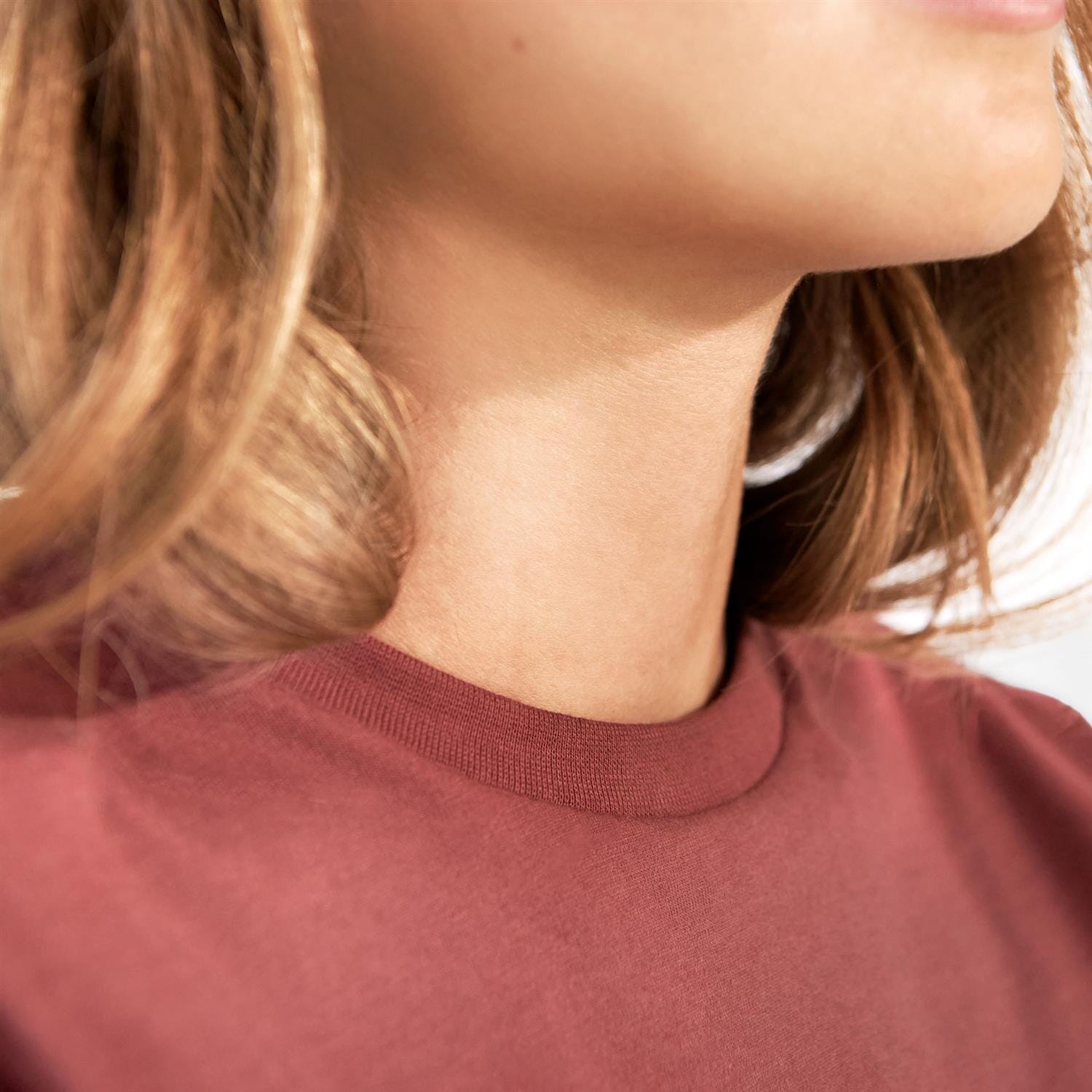 Bread and Boxers Crew-Neck Regular Burgundy T-shirt