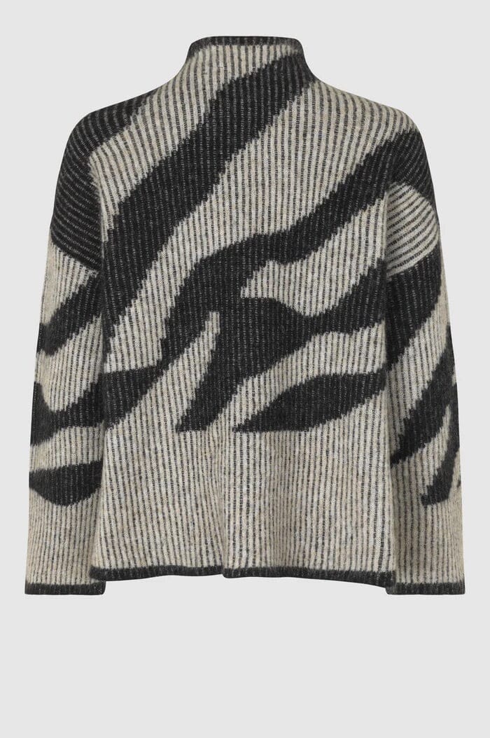 Second Female Tallaha Knit T-Neck Brazilian Sand Genser