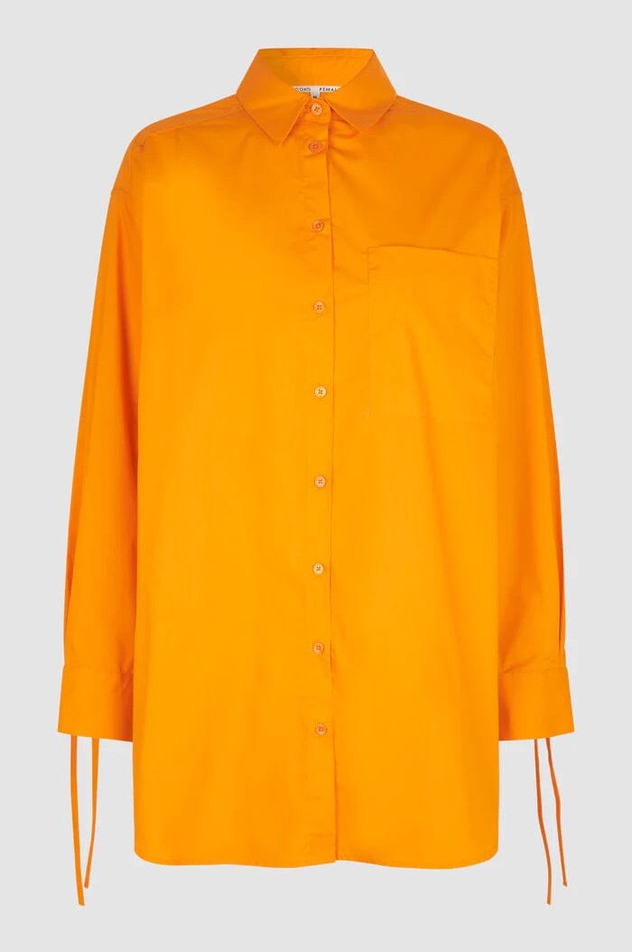 Second Female Alulin Oversize Shirt Apricot Skjorte