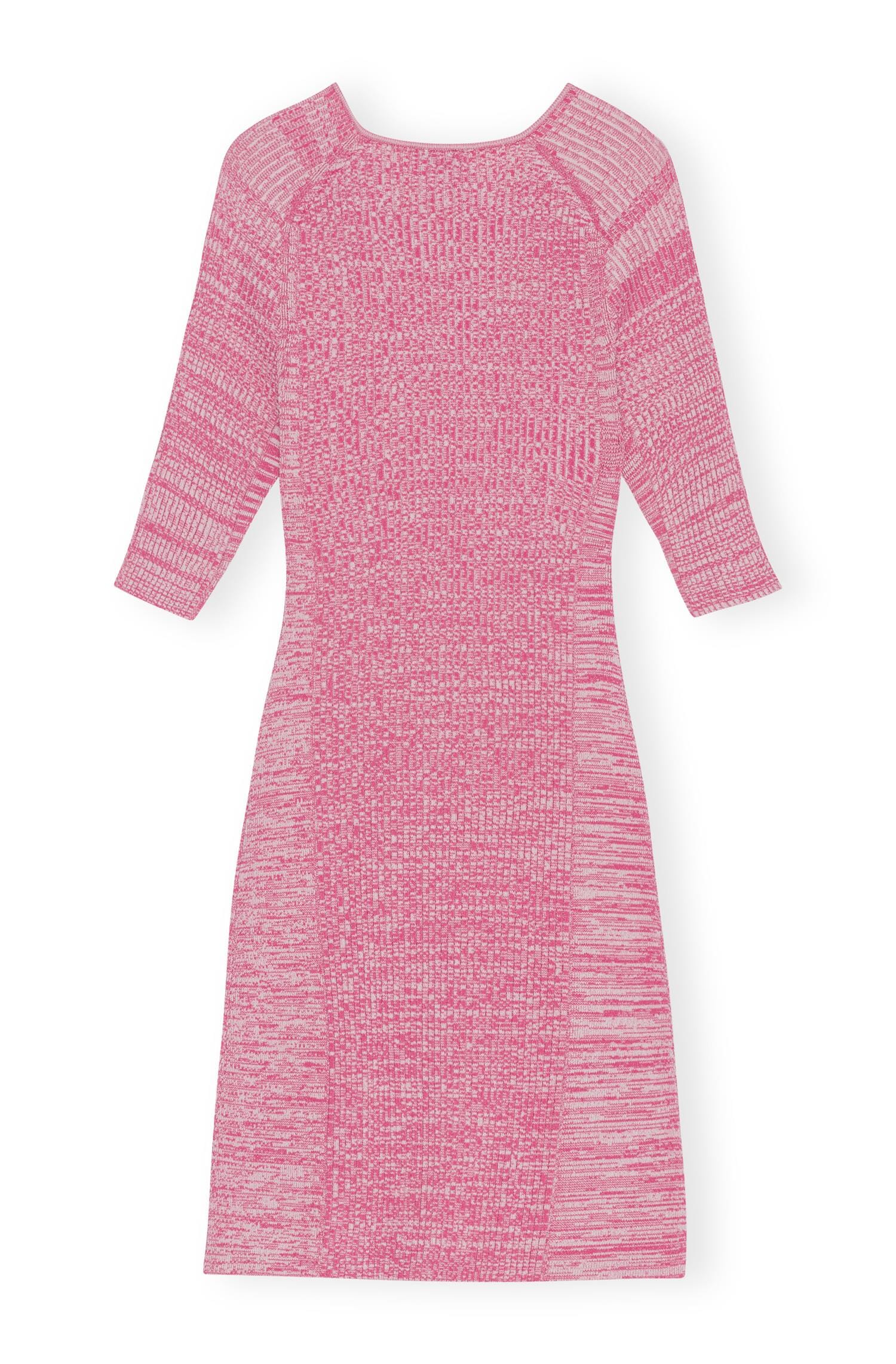 Ganni K1876 Melange Cut Out Mini Dress Love Potion Kjole