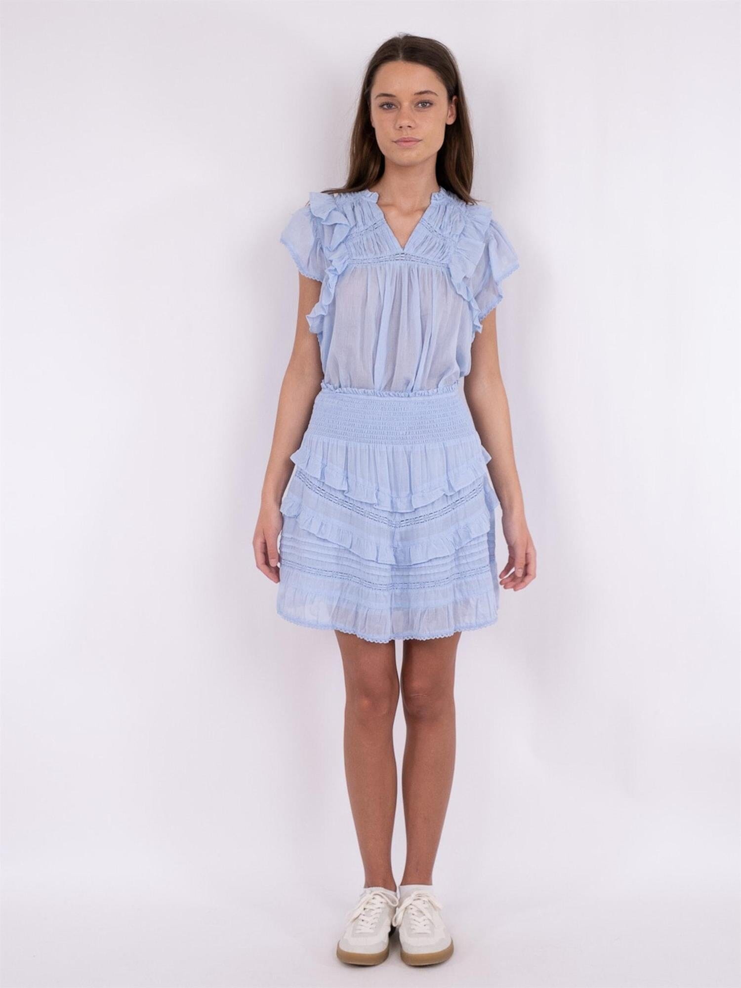 Neo Noir Donna S Voile Skirt Light Blue Skjørt