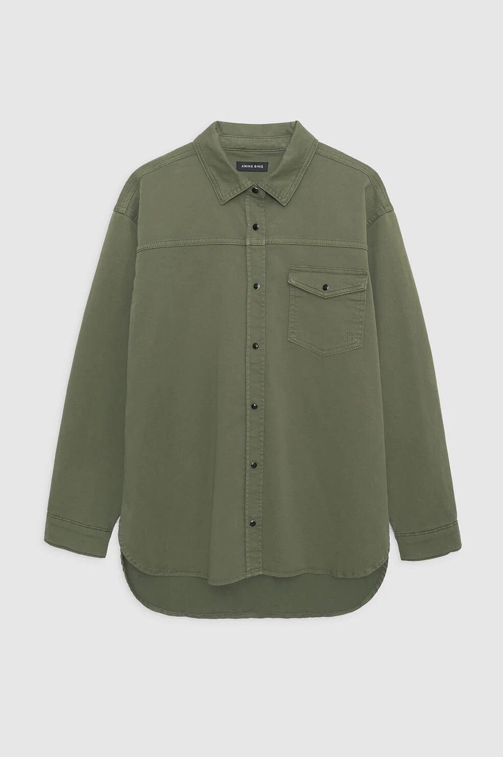 Anine Bing Sloan Shirt Army Green Skjorte