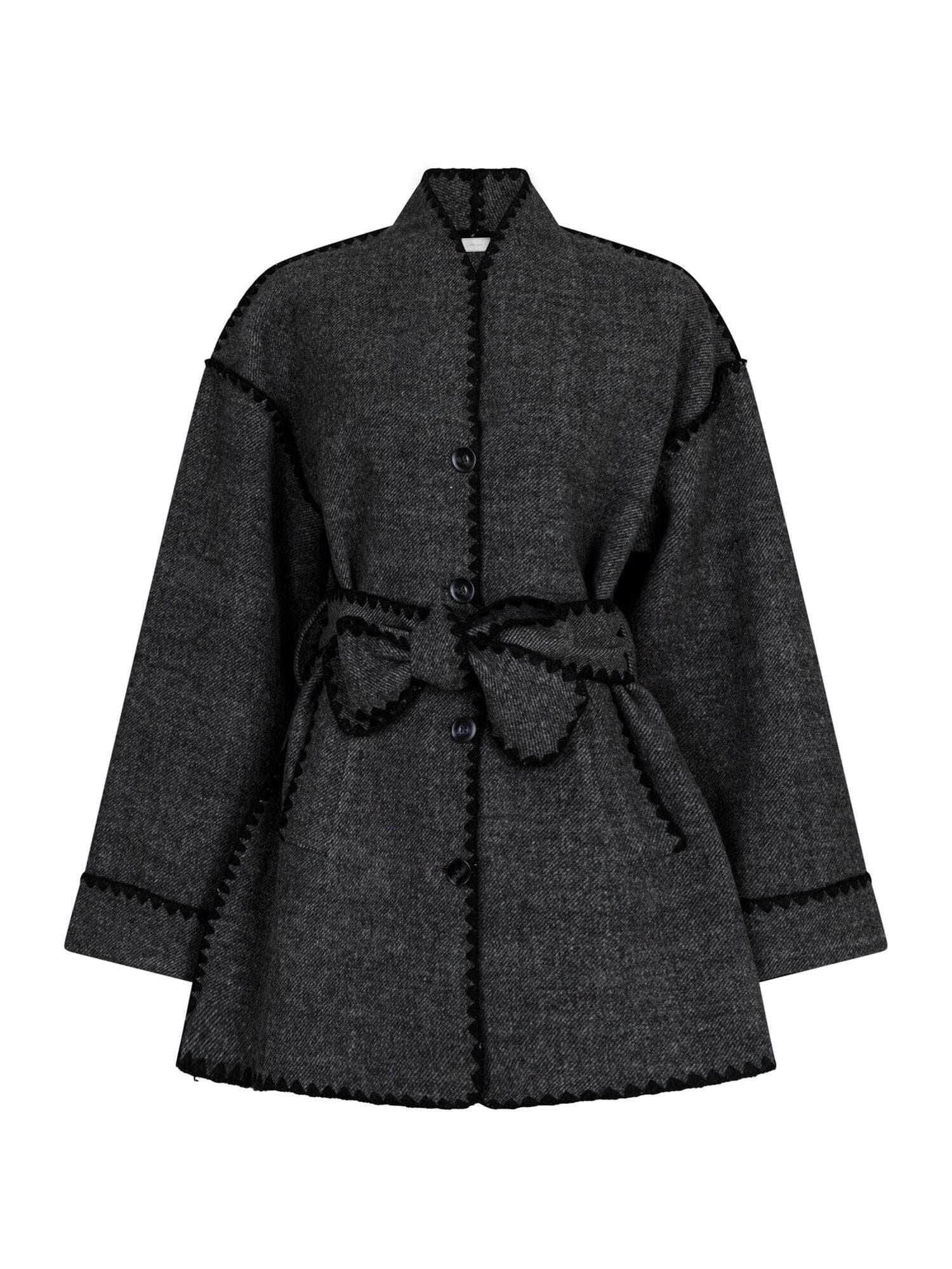 Neo Noir Frenchie Wool Jacket Black Ytterplagg