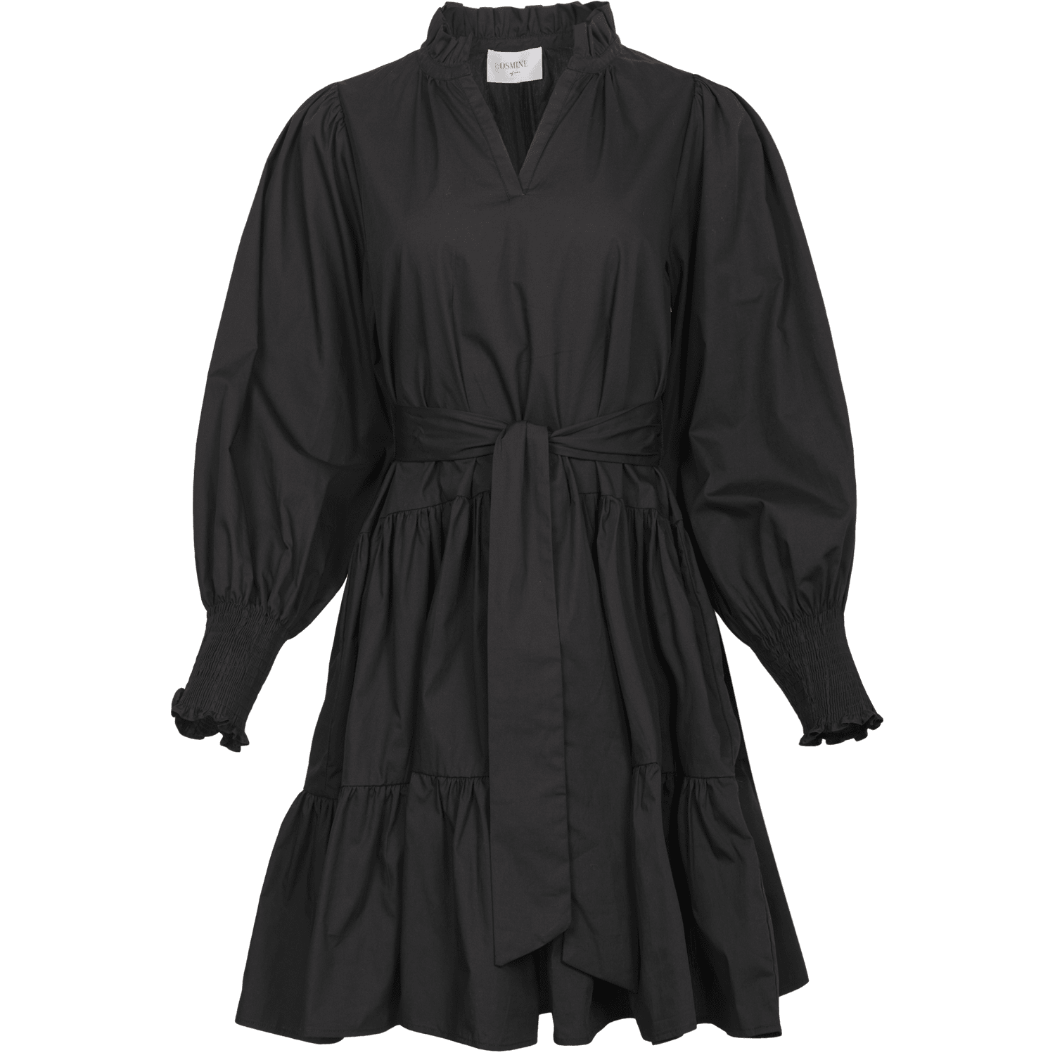 OSMINE af nor Delphine Poplin Black Kjole