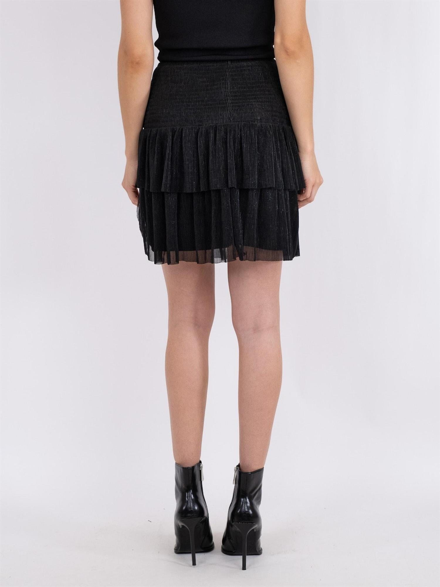 Neo Noir Carin Glitz Skirt Black Skjørt