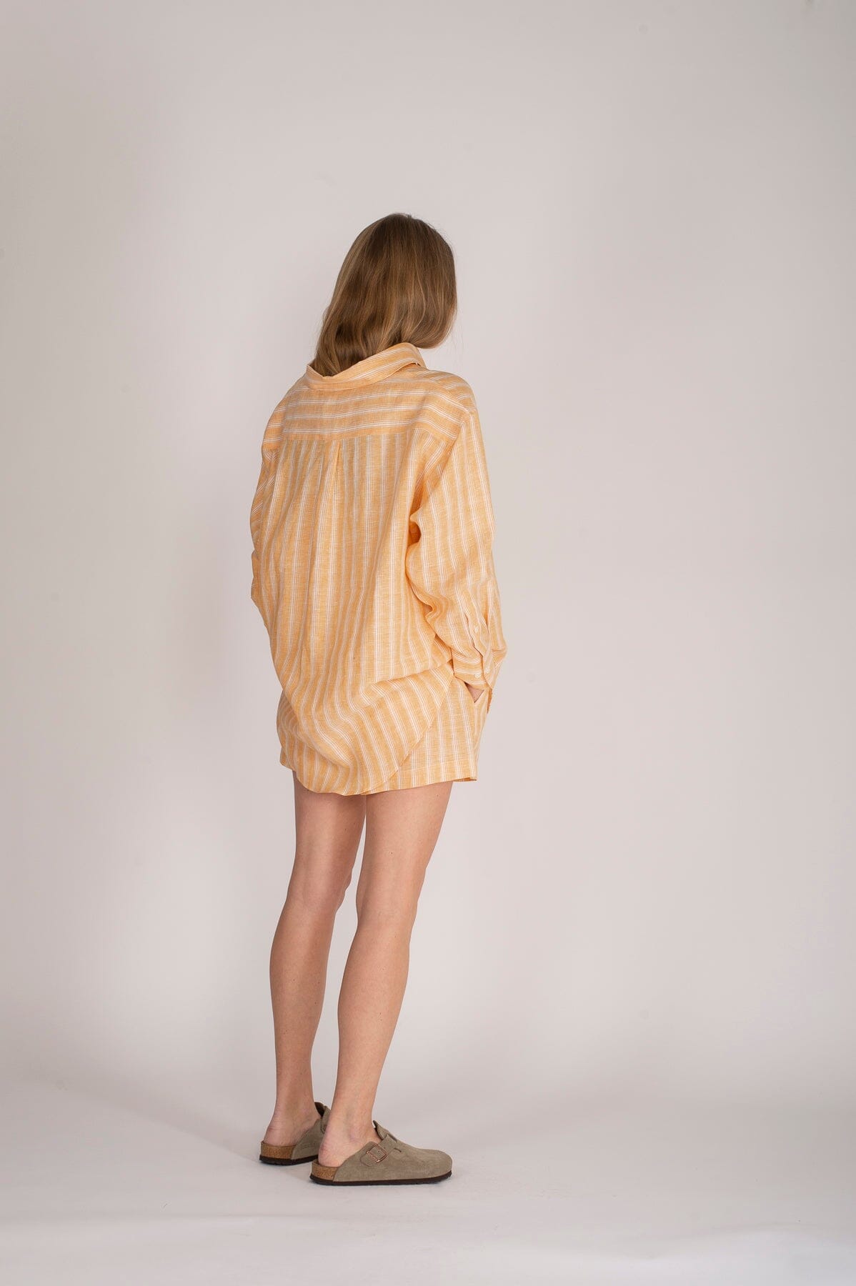 ArnieSays: Beau Linen Retro Yellow Stripe Bukse