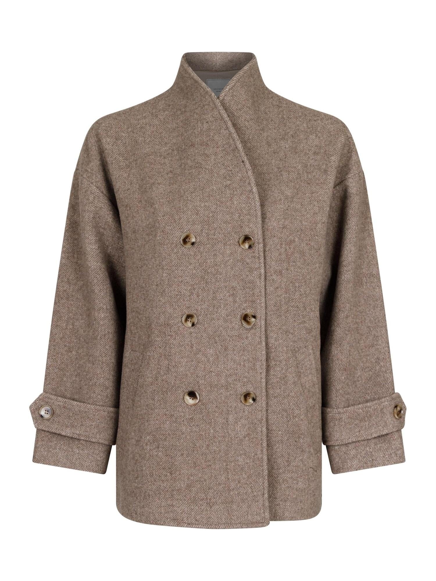 Neo Noir Pippa Twill Jacket Sand Melange Ytterplagg