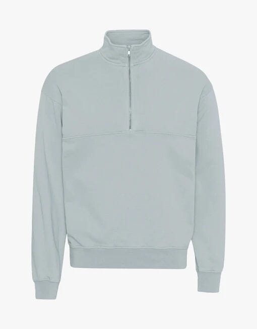 Colorful Standard Organic Quarter Zip Cloudy Grey Genser