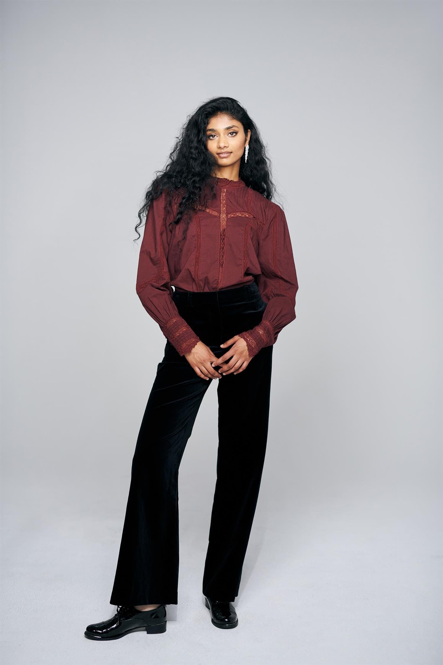 Pia Tjelta Phoebe Blouse Burgundy Bluse