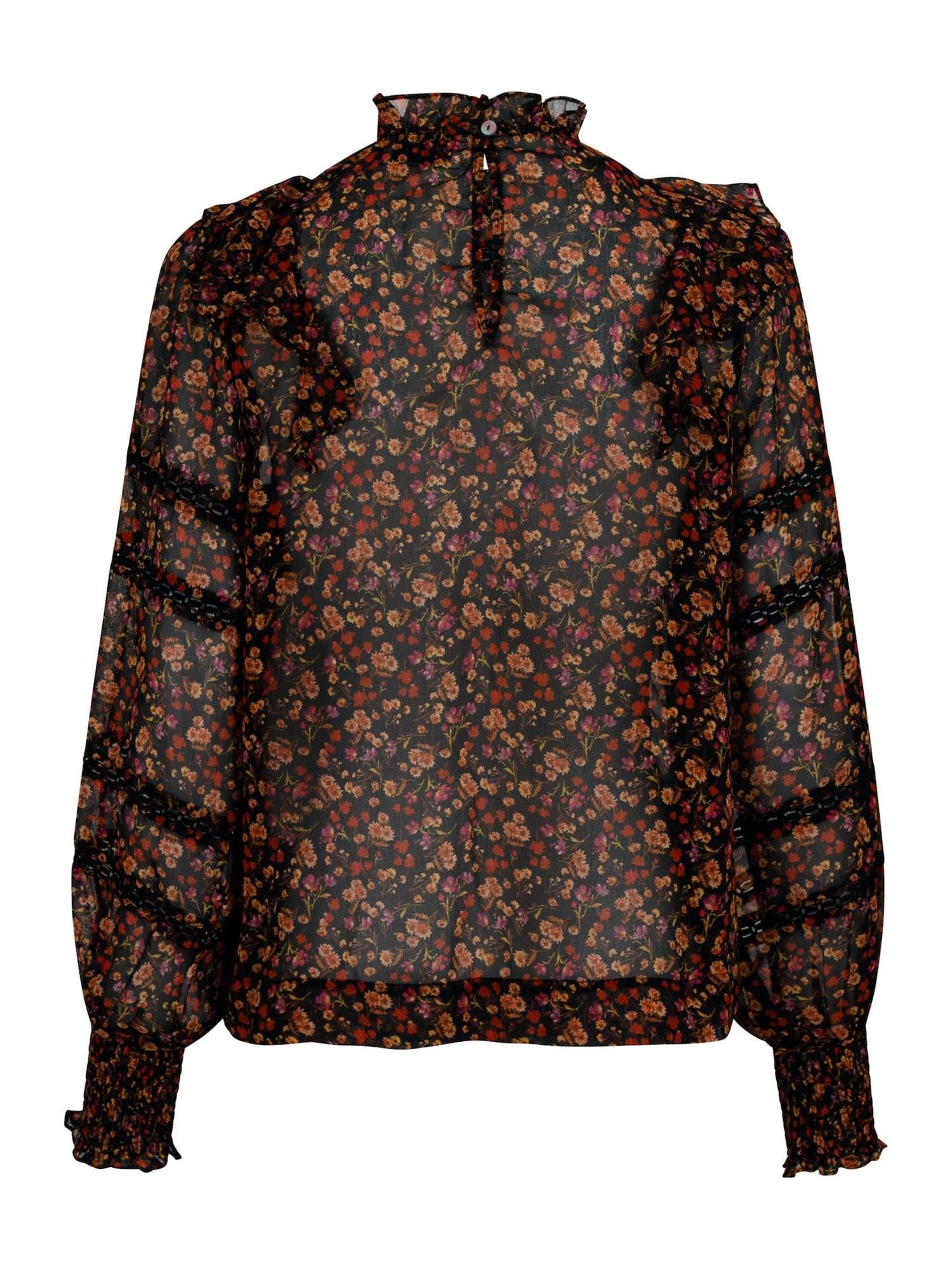 Neo Noir Harmon Garden Blouse Black Bluse