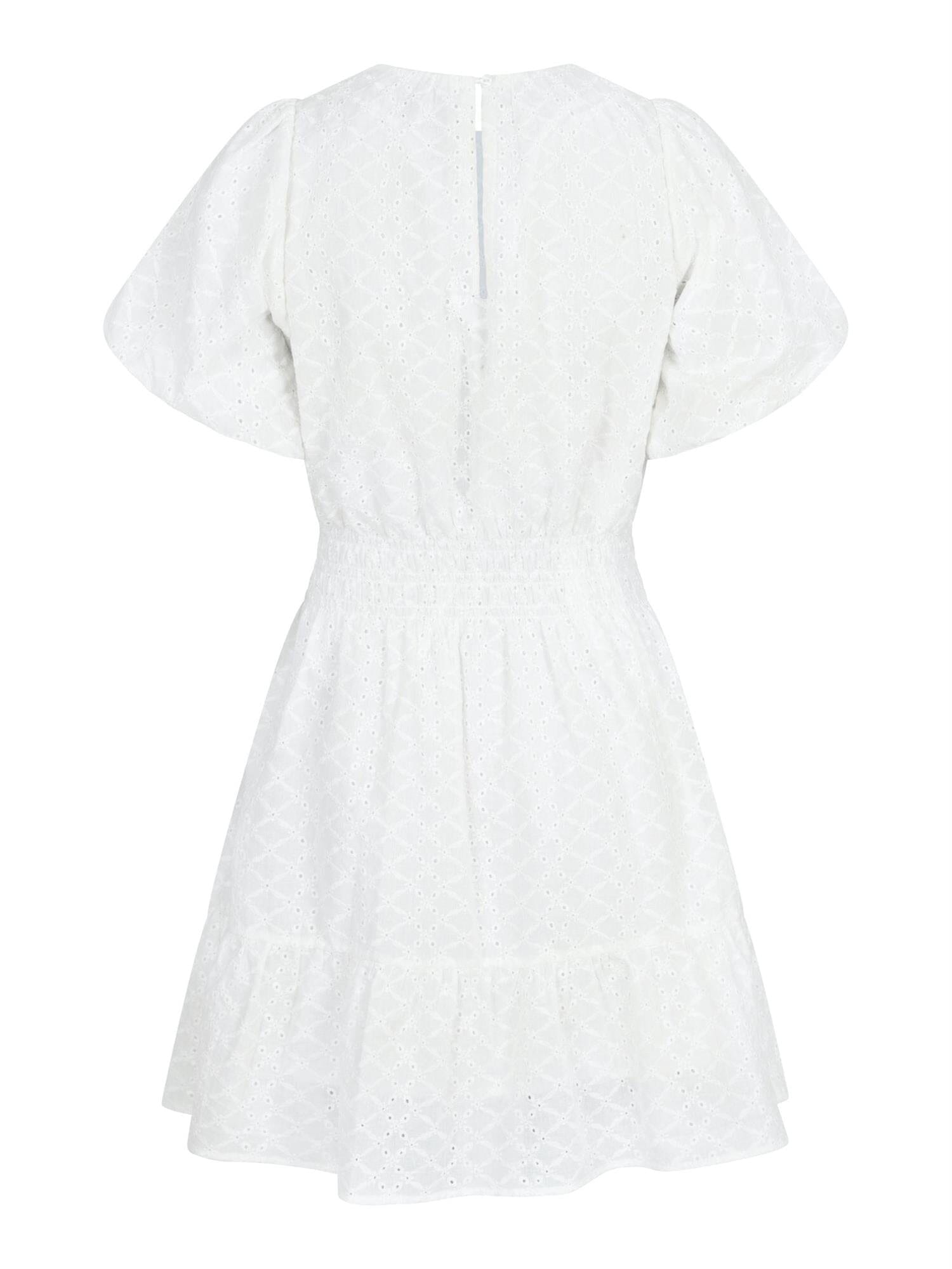 Neo Noir Baja Embroidery Dress White Kjole