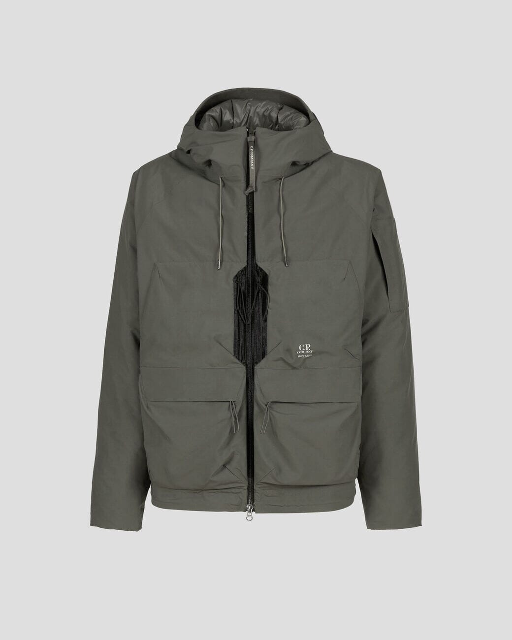 CP Company Micro-M (R) Hooded Down Jacket Olive Night Ytterplagg