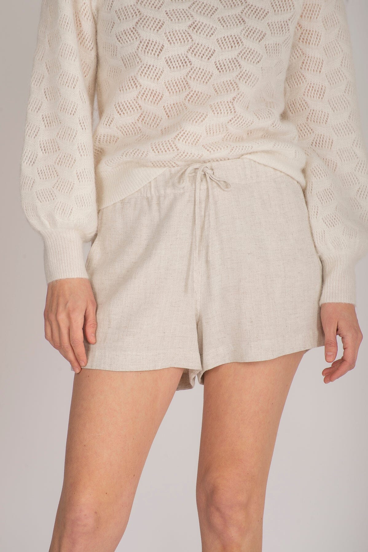 ArnieSays: Beau Linen Light Beige Melange Bukse