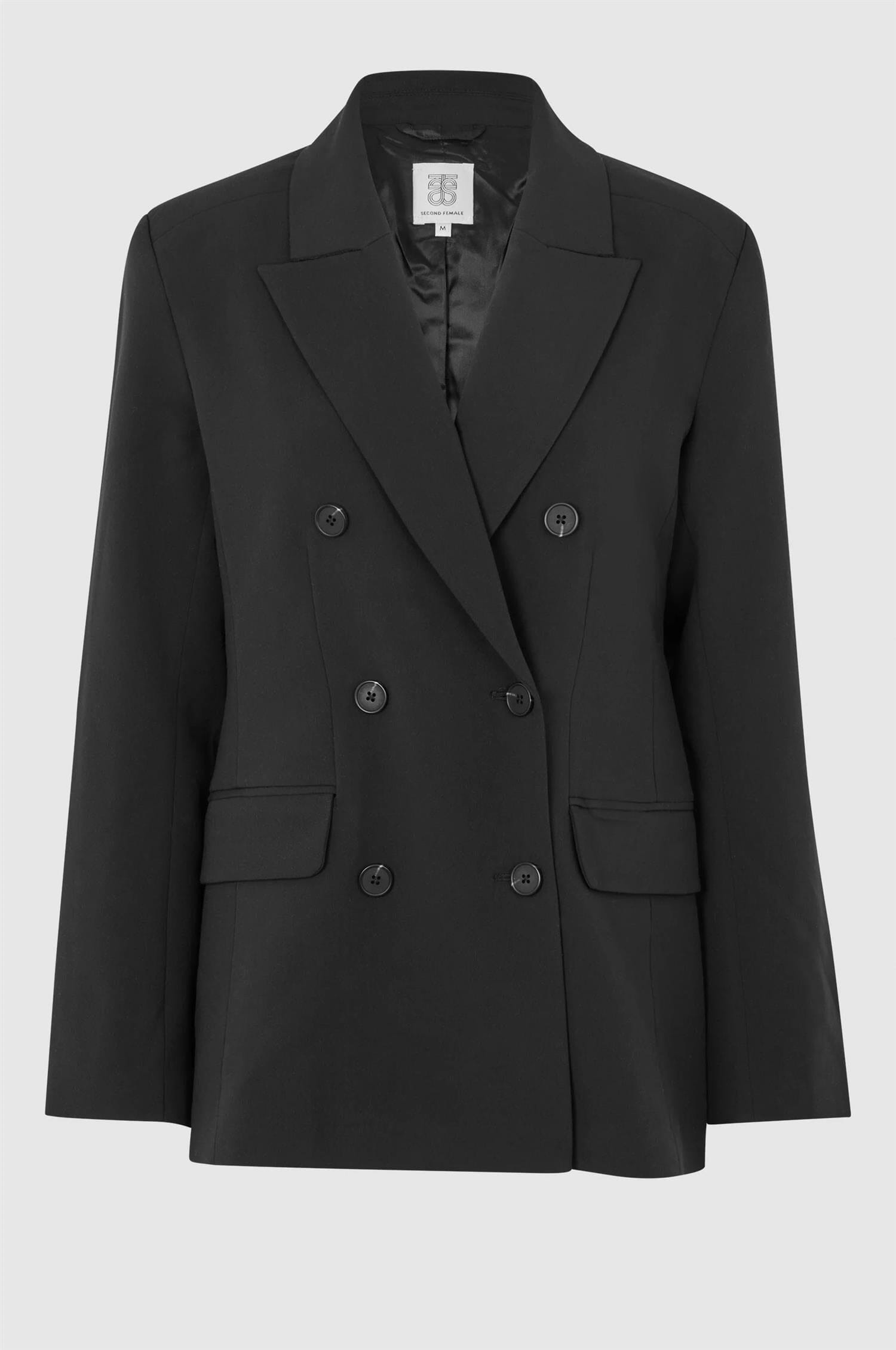 Second Female Evie Fitted Blazer Black Jakke