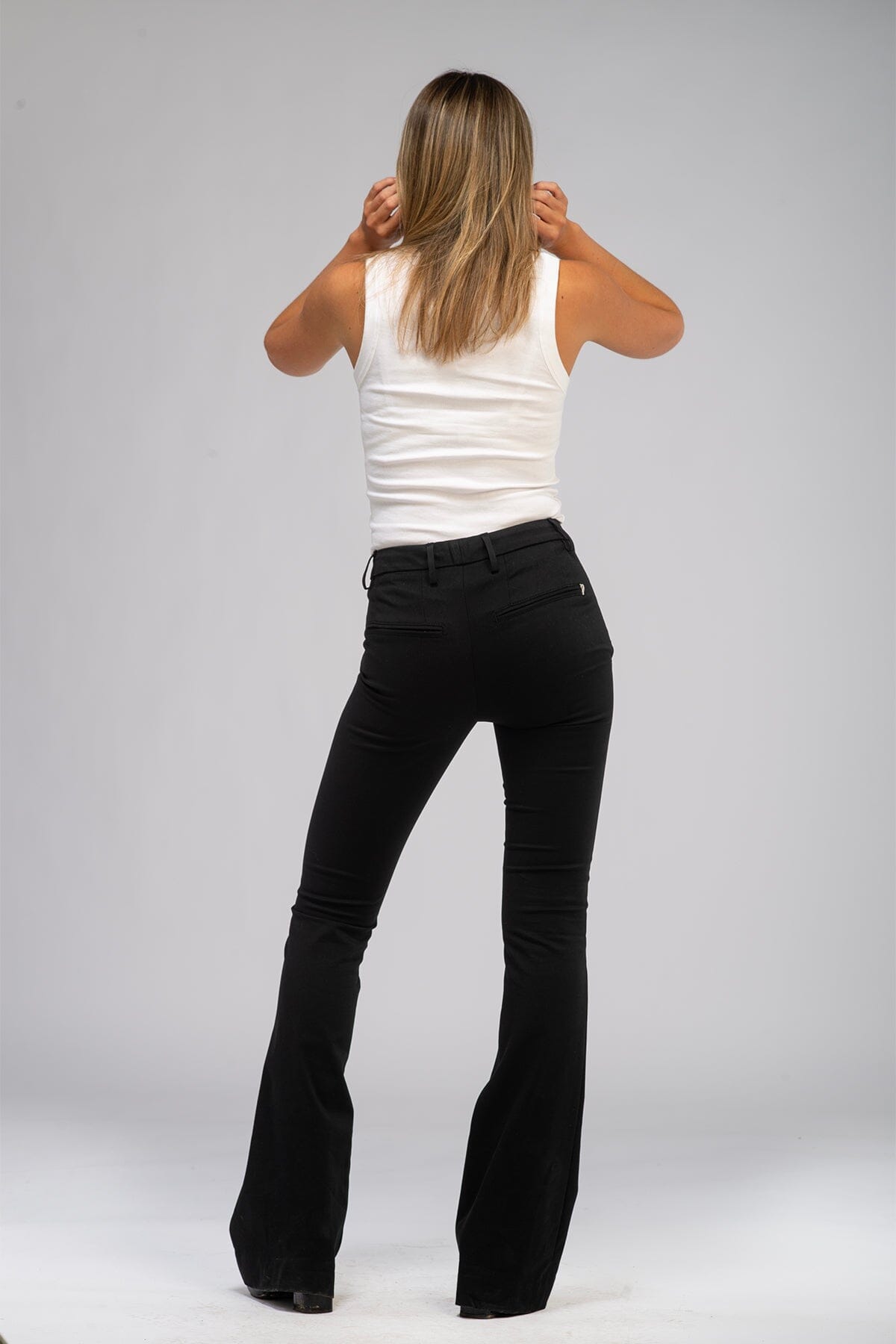 Dondup Dame Lexi Black Bukse