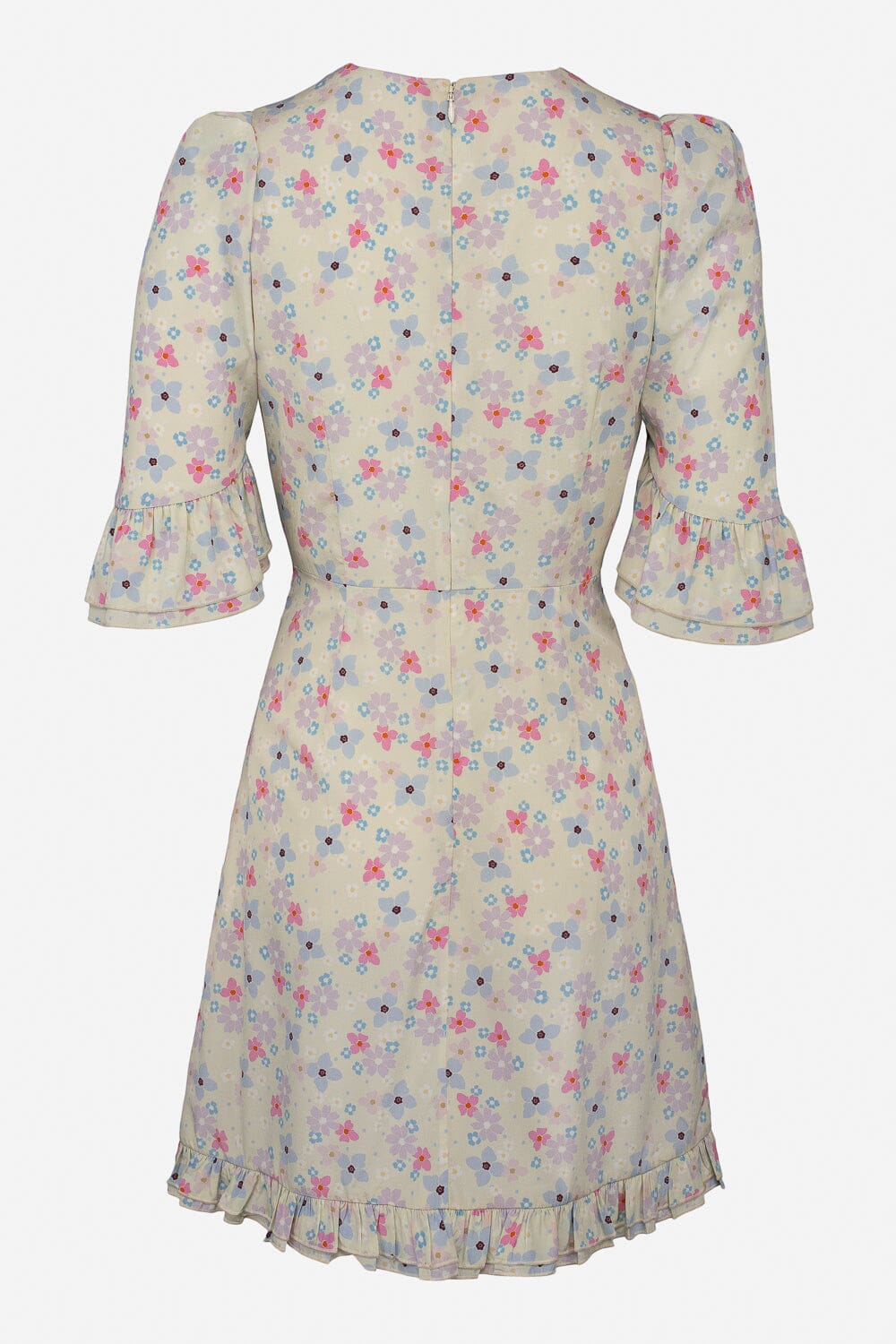 Pia Tjelta Grace Short Silk Marguerite Mint Kjole