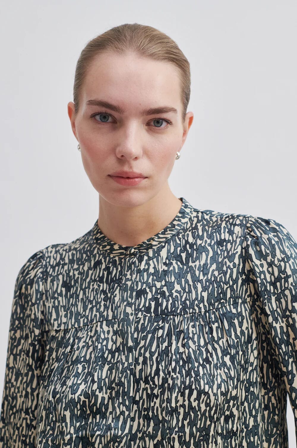 Second Female Luna Shirt Woodland Gray Skjorte
