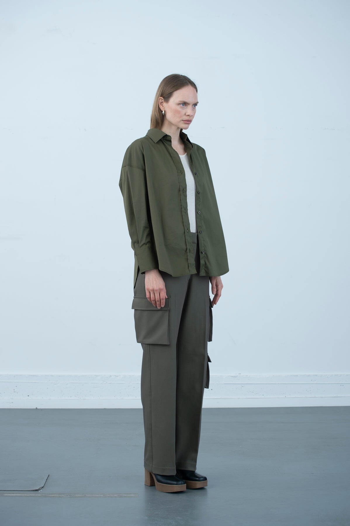 ArnieSays: Allen Soft Poplin Dk Army Green Skjorte