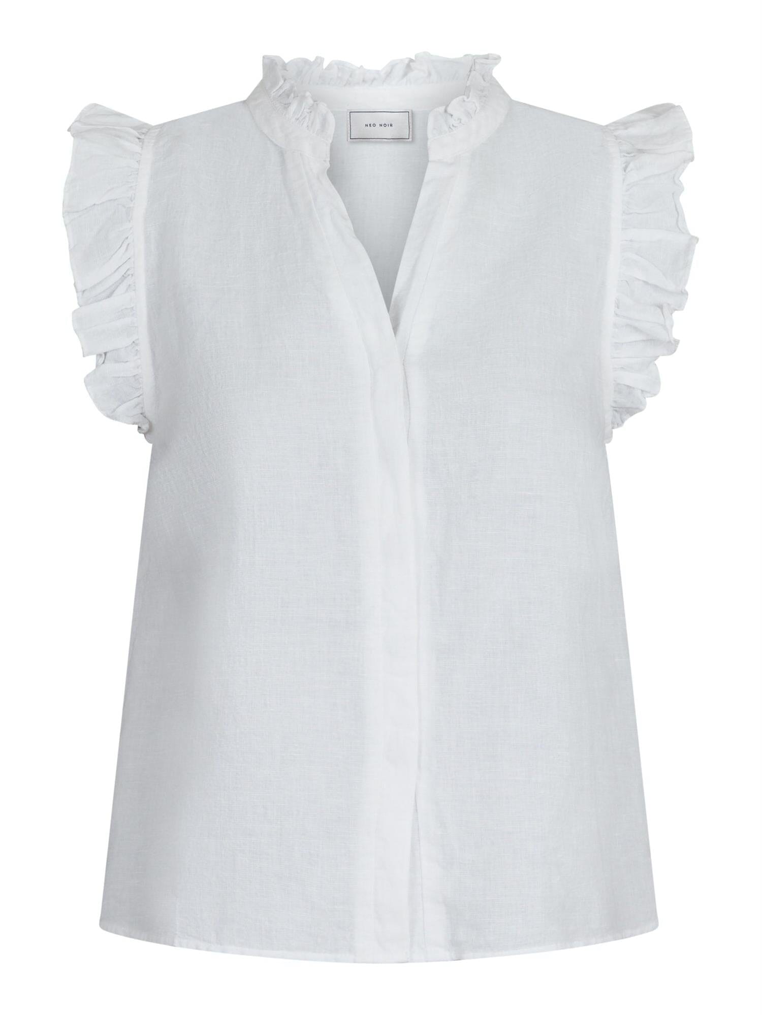 Neo Noir Siona Linen Top White Topp