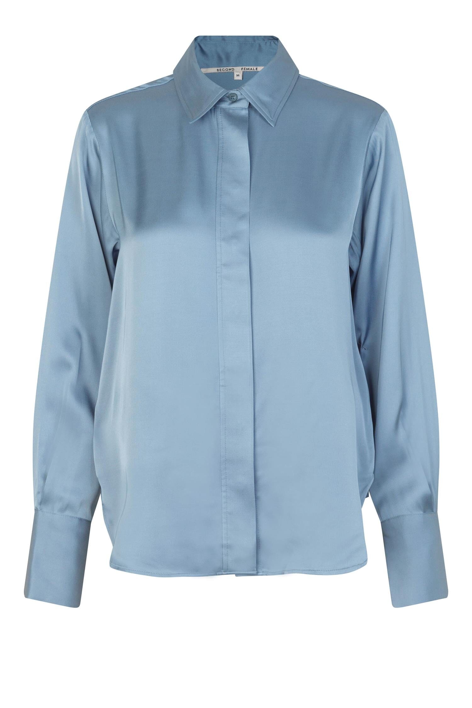 Second Female Galla Classic Shirt Ashley Blue Skjorte