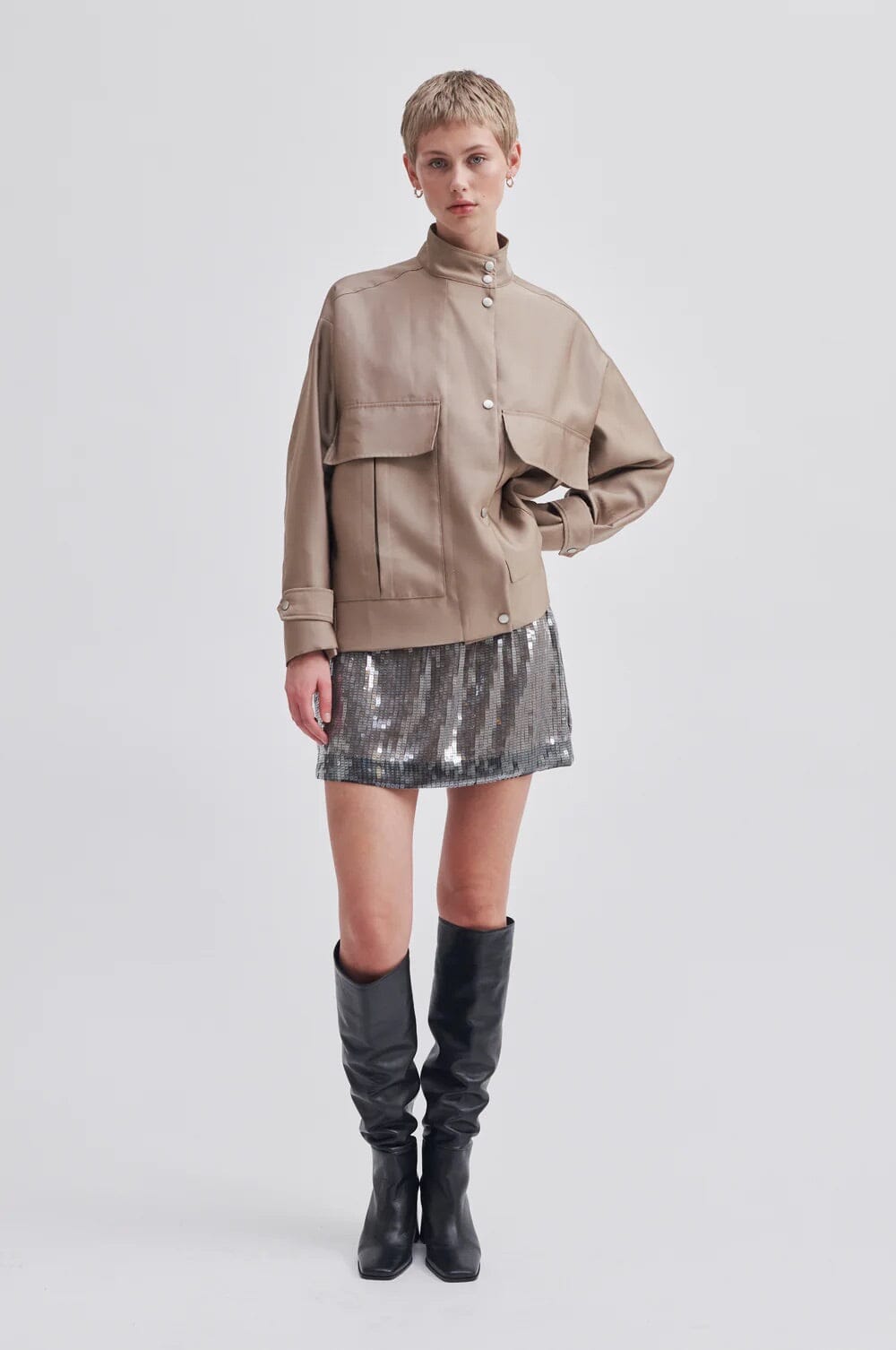 Second Female Posh Skirt Woodland Gray Skjørt