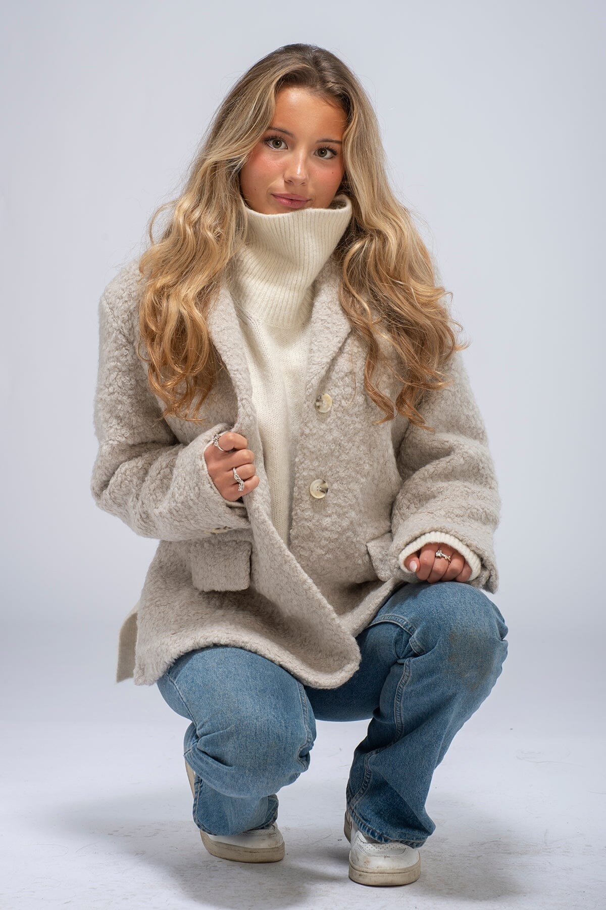 Meotine Emmi Wool Blazer Beige Ytterplagg
