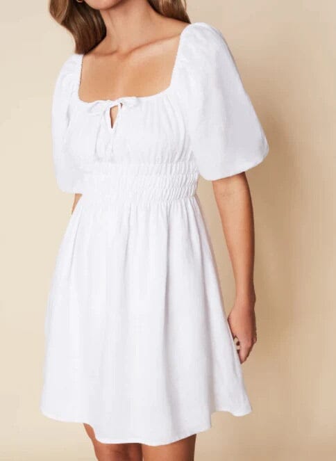 Faithfull The Brand Nikoleta Mini Dress White Kjole
