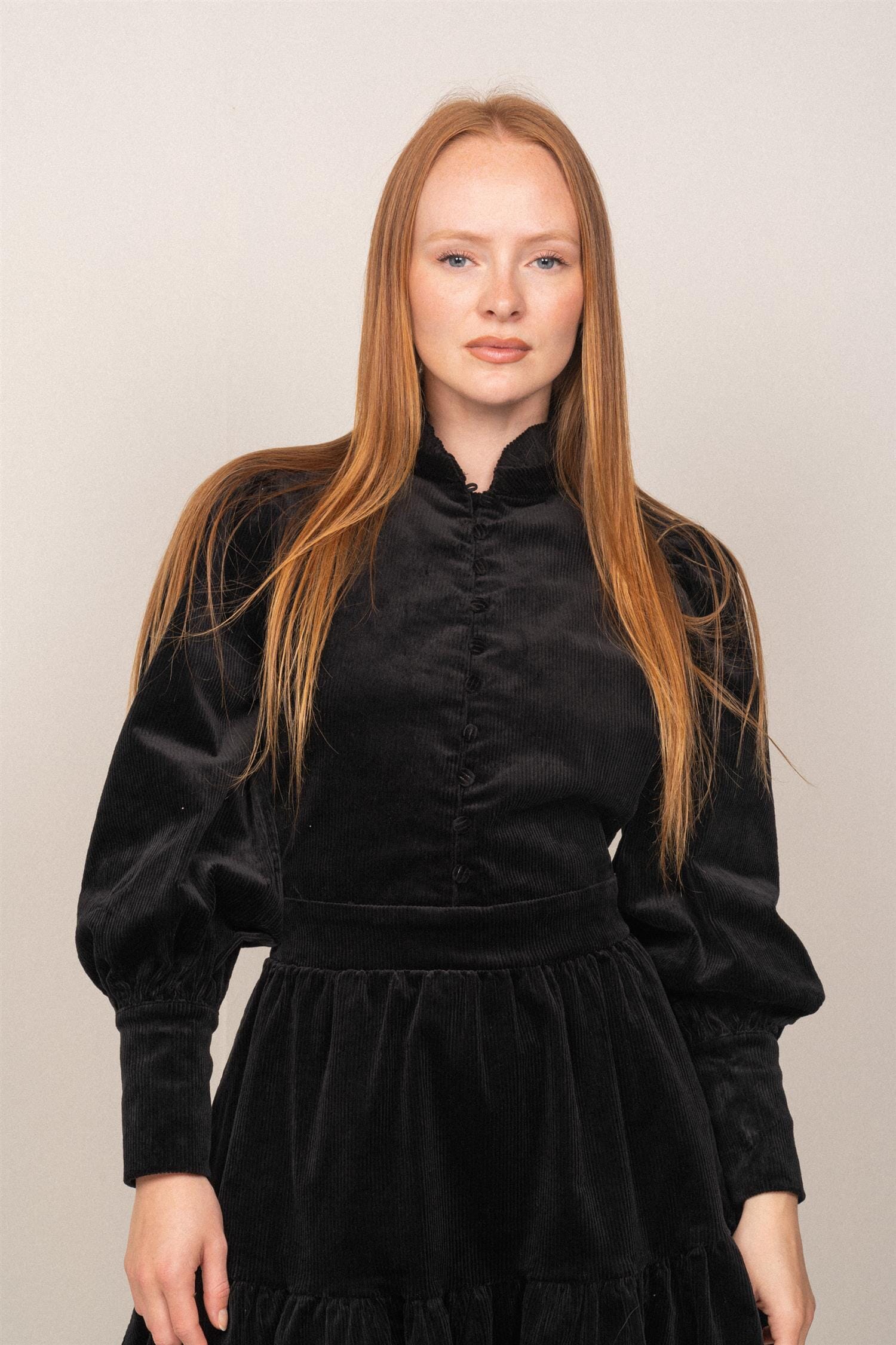 OSMINE af nor Liv Cord Dress Black Kjole