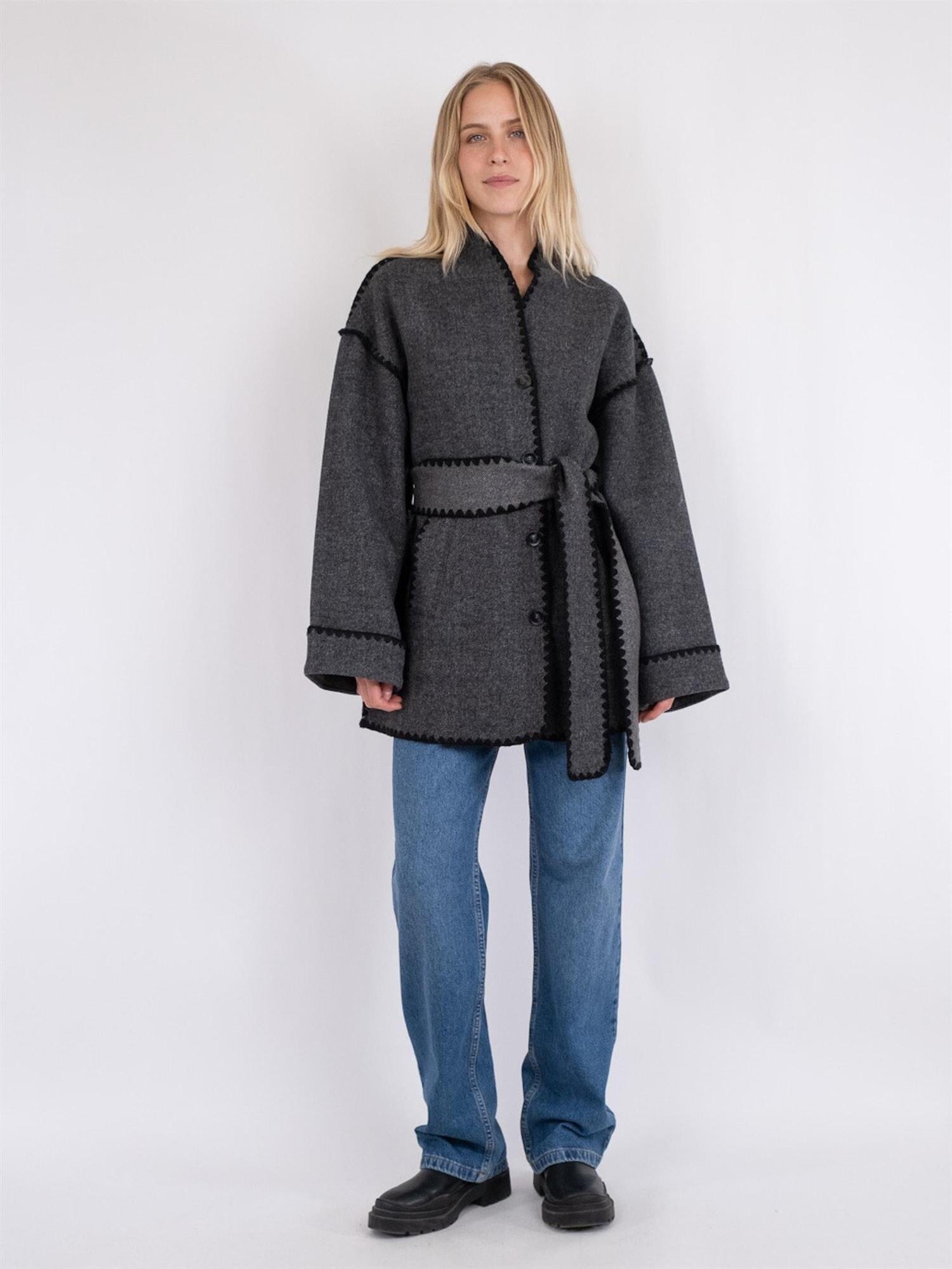 Neo Noir Frenchie Wool Jacket Black Ytterplagg