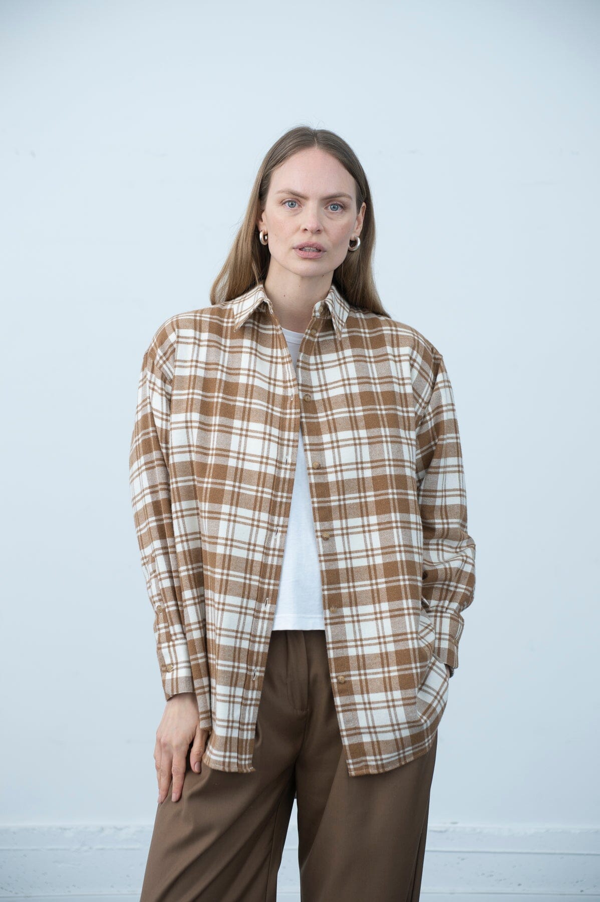 ArnieSays: Casey Soft Plaids Caramel Skjorte