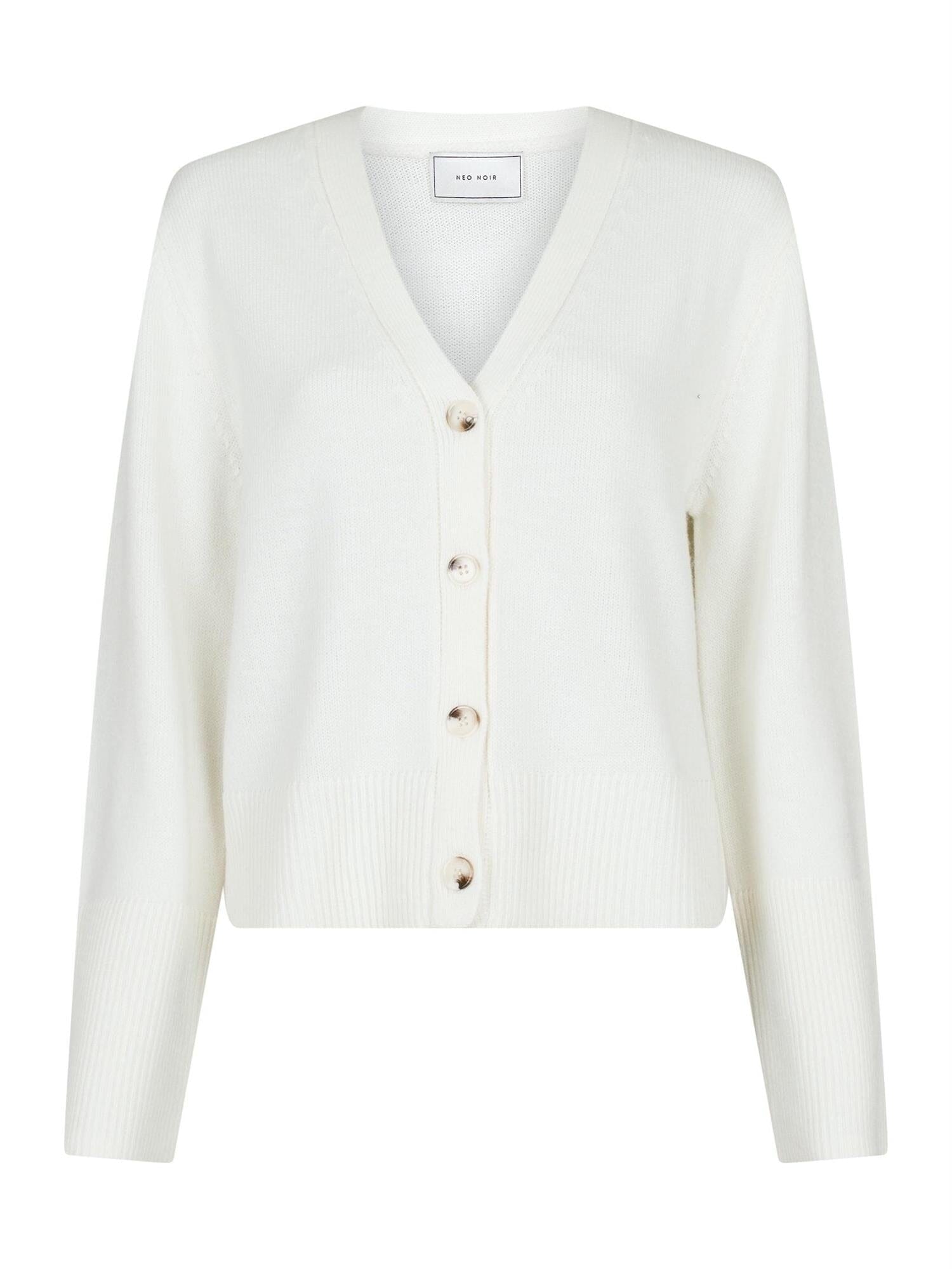 Neo Noir Lotta Knit Cardigan Ivory Genser