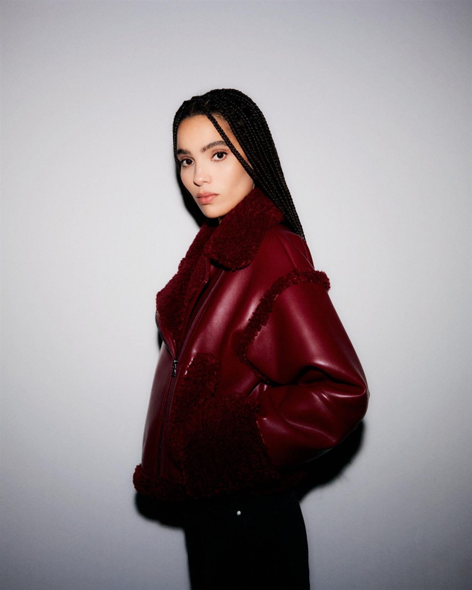 Iben Stardust Jacket Red Wine Ytterplagg