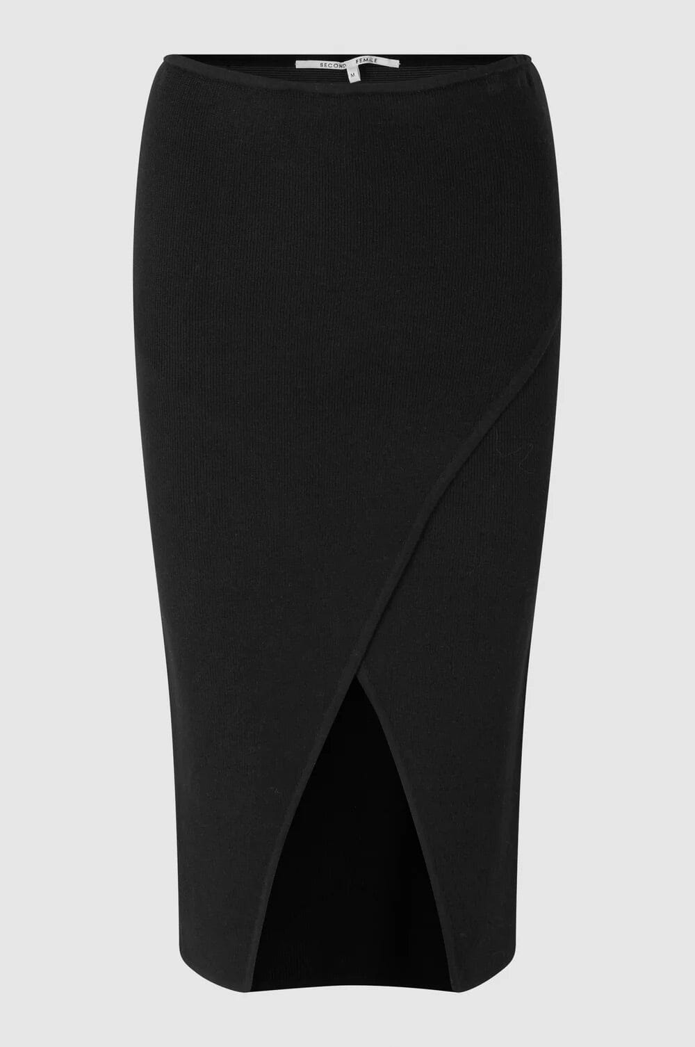 Second Female Como Knit Skirt Black Skjørt