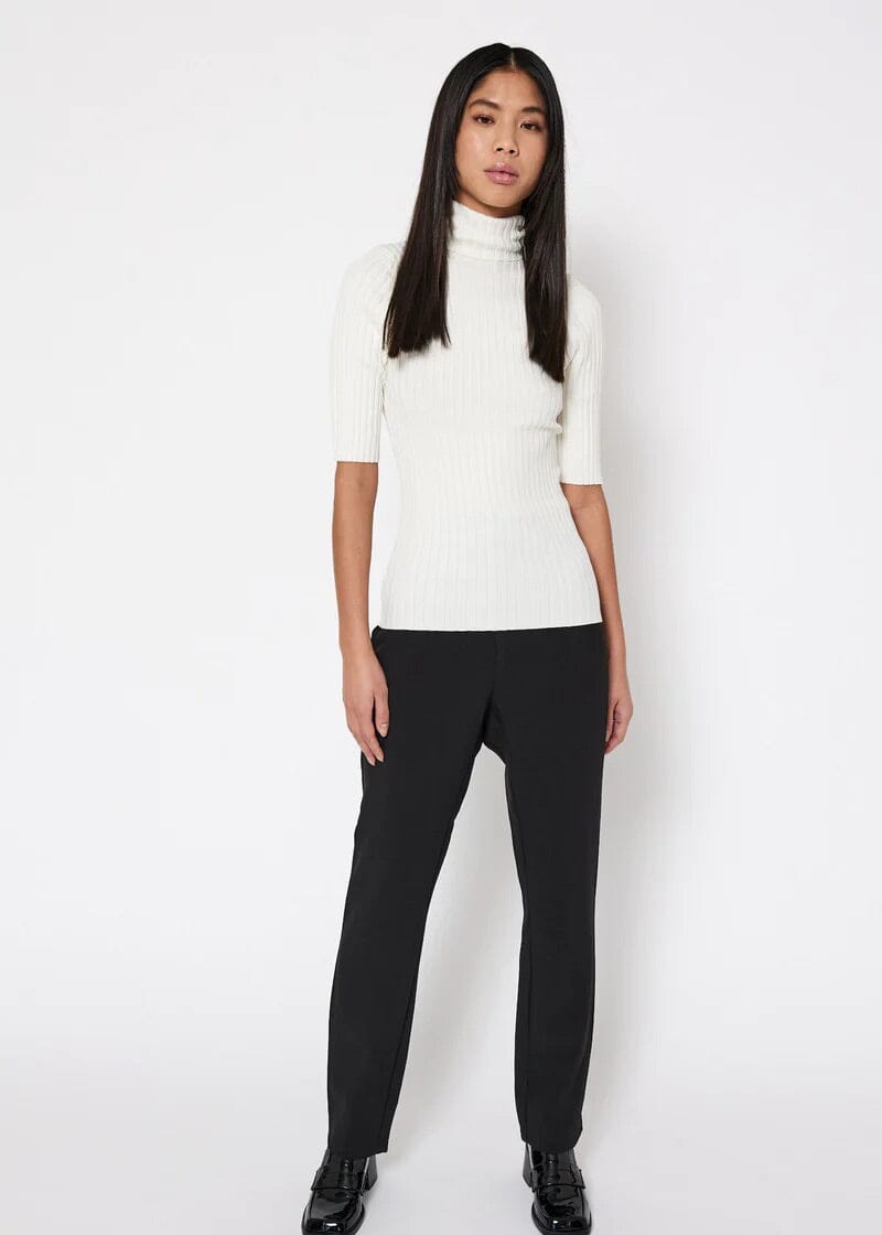 Norr Franco Knit Tee Off-White Topp