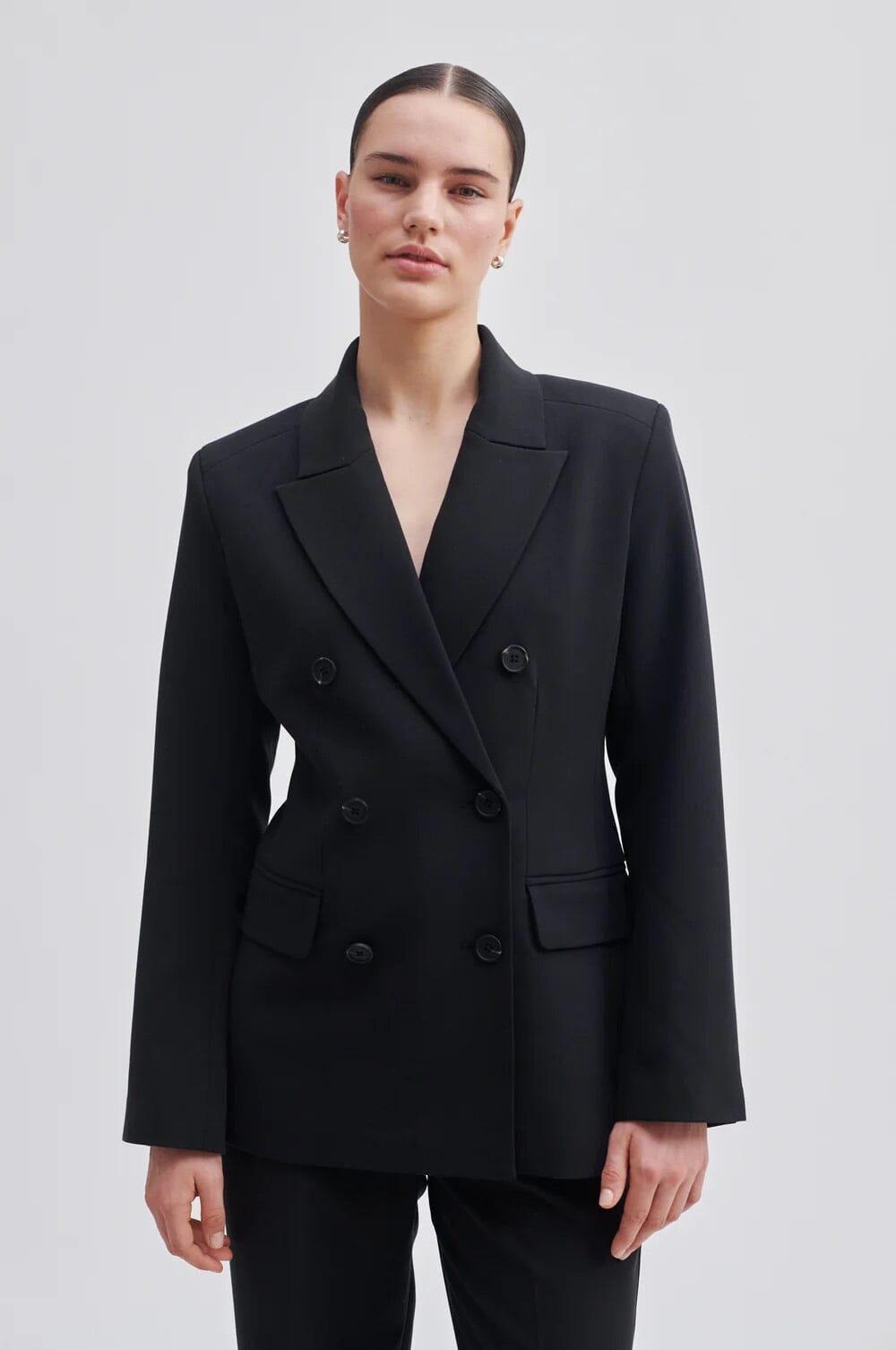 Second Female Evie Fitted Blazer Black Jakke