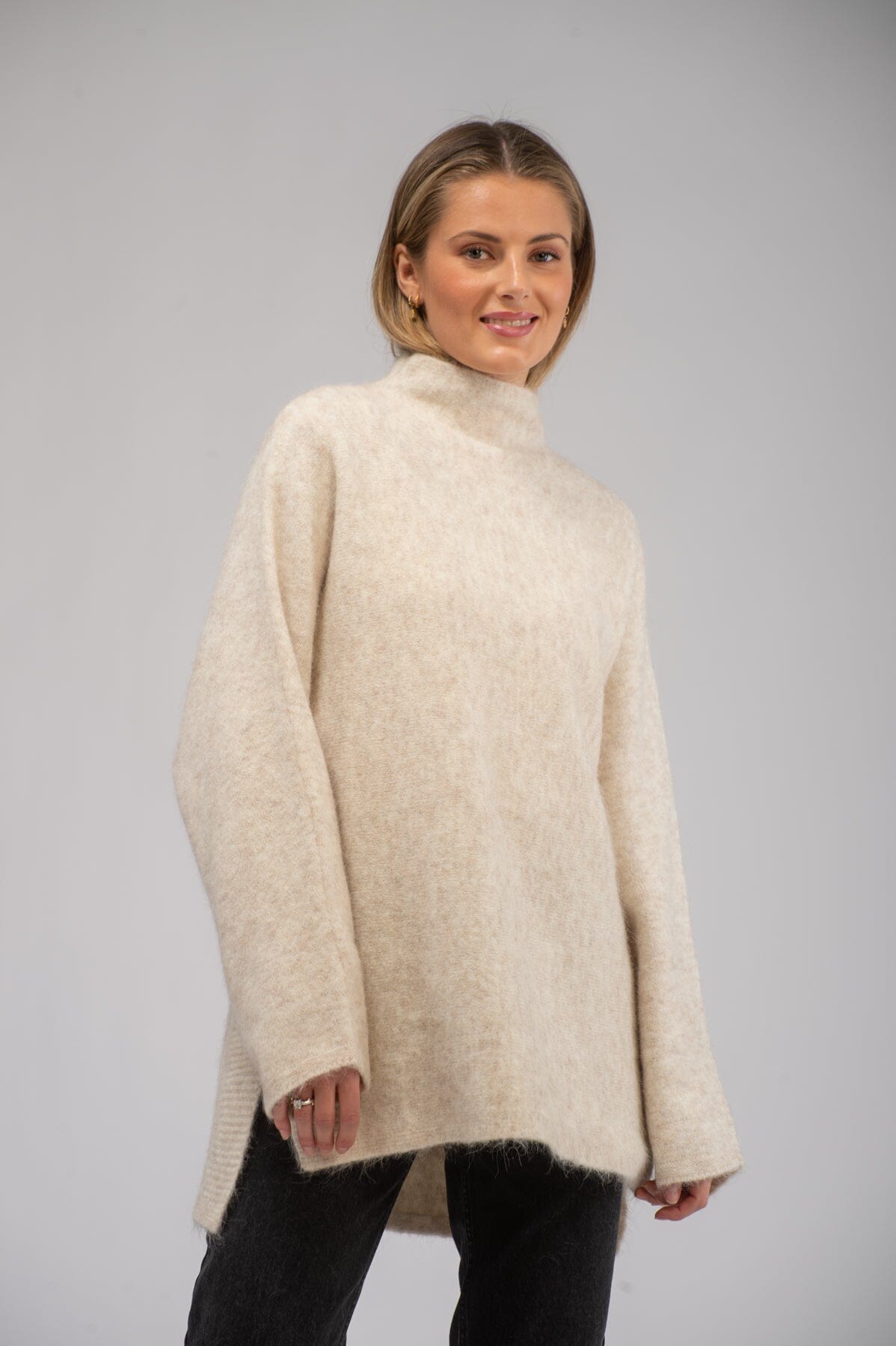 Iben Lou Sweater Beige Genser